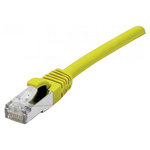 Dexlan Cat6 Male RJ45 to Unterminated Ethernet Cable, F/UTP, Yellow LSZH Sheath, 30m