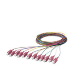 Phoenix Contact SC x 12 to Unterminated Multi Mode Fibre Optic Cable, 900μm, 2.5m