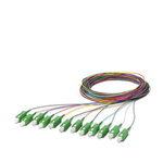Phoenix Contact SC x 12 to Unterminated Single Mode Fibre Optic Cable, 9/125μm, 2.5m