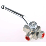 RS PRO Steel Line Mounting Hydraulic Ball Valve G 1/4