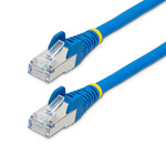StarTech.com Cat6a Straight Male RJ45 to Straight Male RJ45 Ethernet Cable, Braid, Blue LSZH Sheath, 1m, Low Smoke Zero