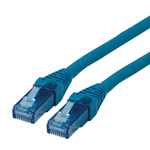 Roline Cat6a Straight Male RJ45 to Straight Male RJ45 Ethernet Cable, UTP, Blue LSZH Sheath, 1.5m