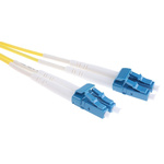 Molex Premise Networks LC to LC Duplex Single Mode OS1 Fibre Optic Cable, 9/125μm, Yellow, 1m