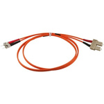 RS PRO OM1 Multi Mode OM1 Fibre Optic Cable, 62.5/125μm, Orange, 3m