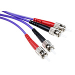 RS PRO SC to LC Duplex Multi Mode OM3 Fibre Optic Cable, 50/125μm, Purple, 3m