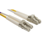 RS PRO LC to LC Duplex Multi Mode OM3 Fibre Optic Cable, 50/125μm, Purple, 10m