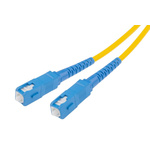 RS PRO SC to SC Simplex Single Mode OS1 Fibre Optic Cable, 9/125μm, Yellow, 5m