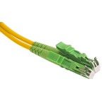 RS PRO E-2000 to E-2000 Simplex Single Mode OS1 Fibre Optic Cable, 9/125μm, Yellow, 10m