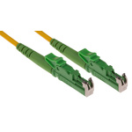 RS PRO E-2000 to E-2000 Simplex Single Mode OS1 Fibre Optic Cable, 9/125μm, Yellow, 2m