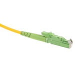 RS PRO E-2000 to E-2000 Simplex Single Mode OS1 Fibre Optic Cable, 9/125μm, Yellow, 100m