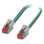 Phoenix Contact Cat5e Straight Male RJ45 to Straight Male RJ45 Ethernet Cable, Black Polyurethane Sheath, 1.5m