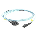 Rosenberger OM4 Multi Mode OM4 Fibre Optic Cable, Purple, 2m