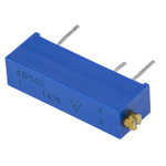 Vishay 43P Series 20-Turn Through Hole Trimmer Resistor with Pin Terminations, 5kΩ ±10% 1/2W ±100ppm/°C Side Adjust