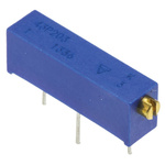 Vishay 43P Series 20-Turn Through Hole Trimmer Resistor with Pin Terminations, 20kΩ ±10% 1/2W ±100ppm/°C Side Adjust