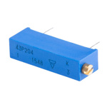 Vishay 43P Series 20-Turn Through Hole Trimmer Resistor with Pin Terminations, 200kΩ ±10% 1/2W ±100ppm/°C