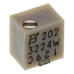 2kΩ, SMD Trimmer Potentiometer 0.25W Top Adjust Bourns, 3224