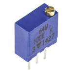 Vishay 64W Series 19 (Electrical), 22 (Mechanical)-Turn Through Hole Trimmer Resistor with Pin Terminations, 100kΩ