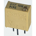 Vishay 64Y Series 19 (Electrical), 22 (Mechanical)-Turn Through Hole Trimmer Resistor with Pin Terminations, 100Ω ±10%