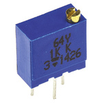 Vishay 64Y Series 19 (Electrical), 22 (Mechanical)-Turn Through Hole Trimmer Resistor with Pin Terminations, 1kΩ ±10%