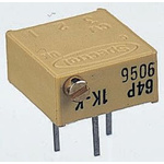 Vishay 64P Series 19 (Electrical), 22 (Mechanical)-Turn Through Hole Trimmer Resistor with Pin Terminations, 50kΩ ±10%