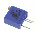 Vishay 64Y Series 19 (Electrical), 22 (Mechanical)-Turn Through Hole Trimmer Resistor with Pin Terminations, 50kΩ ±10%