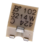 1kΩ, SMD Trimmer Potentiometer 0.25W Top Adjust Bourns, 3214