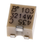 10kΩ, SMD Trimmer Potentiometer 0.25W Top Adjust Bourns, 3214
