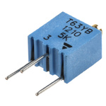 5kΩ, Through Hole Trimmer Potentiometer 0.25W Top Adjust Vishay, T63