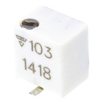10kΩ, SMD Trimmer Potentiometer 1/4W Top Adjust Vishay, TSM4