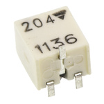 200kΩ, SMD Trimmer Potentiometer 0.2W Top Adjust Vishay, TSM4