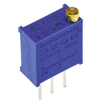 50kΩ, Through Hole Trimmer Potentiometer 0.5W Top Adjust Bourns, 3296