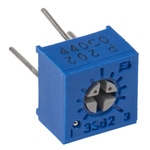 2kΩ, Through Hole Trimmer Potentiometer 0.5W Top Adjust Bourns, 3362