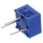 50kΩ, Through Hole Trimmer Potentiometer 0.5W Top Adjust Bourns, 3362