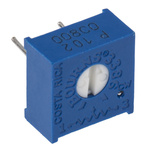 1kΩ, Through Hole Trimmer Potentiometer 0.5W Top Adjust Bourns, 3386