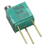 2kΩ, Through Hole Trimmer Potentiometer 0.25W Top Adjust Vishay Foil Resistors, 1240