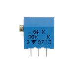 50kΩ, Through Hole Trimmer Potentiometer 0.25 W @ 85 °C Top Adjust TT Electronics/BI, 64