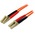 Startech LC to LC Duplex Multi Mode OM2 Fibre Optic Cable, 50/125μm, Orange, 2m