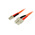 Startech LC to SC Duplex Multi Mode OM2 Fibre Optic Cable, 50/125μm, Orange, 1m
