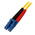 Startech LC to LC Duplex Single Mode OS1 Fibre Optic Cable, 9/125μm, Yellow, 1m