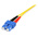 StarTech.com LC to SC Duplex Single Mode OS1 Fibre Optic Cable, 9/125μm, Yellow, 1m