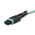 Startech MPO to MPO Multi Mode OM3 Fibre Optic Cable, 50/125μm, Aqua, 10m