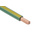 RS PRO Green/Yellow 6 mm² Hook Up Wire, 9 AWG, 80/0.3mm, 25m, PVC Insulation