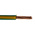 RS PRO Green/Yellow 6 mm² Hook Up Wire, 100m