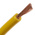 RS PRO Yellow 0.26 mm² Hook Up Wire, 23 AWG, 3/0.07 mm, 100m, PVC Insulation
