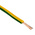 RS PRO Green/Yellow 1.5 mm² Hook Up Wire, 30/0.25 mm Nominal, 100m