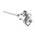 RS PRO PT100 RTD Sensor, 6mm Dia, 100mm Long, 4 Wire, Probe, Class B +450°C Max