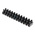 RS PRO Terminal Strip, Straight, 12way, 2 Row, 10mm Fixing Centres, 24A, 380 V, length 116.5mm, Black