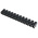 RS PRO Terminal Strip, Straight, 12way, 2 Row, 15mm Fixing Centres, 76A, 400 V, length 175.5mm, Black
