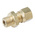 RS PRO In-Line Thermocouple Compression Fitting for Use with Thermocouple, 1/8 BSPP, 4.5mm Probe, RoHS Compliant