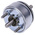 67-1/2° Rotary Solenoid, 39.7 mm Diameter, 25%